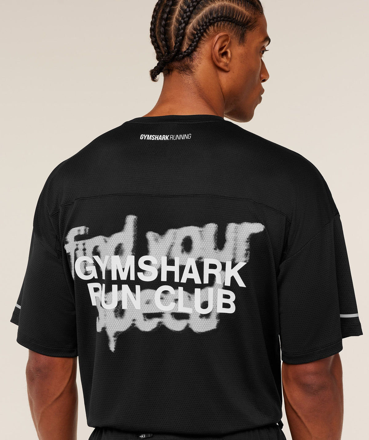 Gymshark Running Graphic Tee - Black