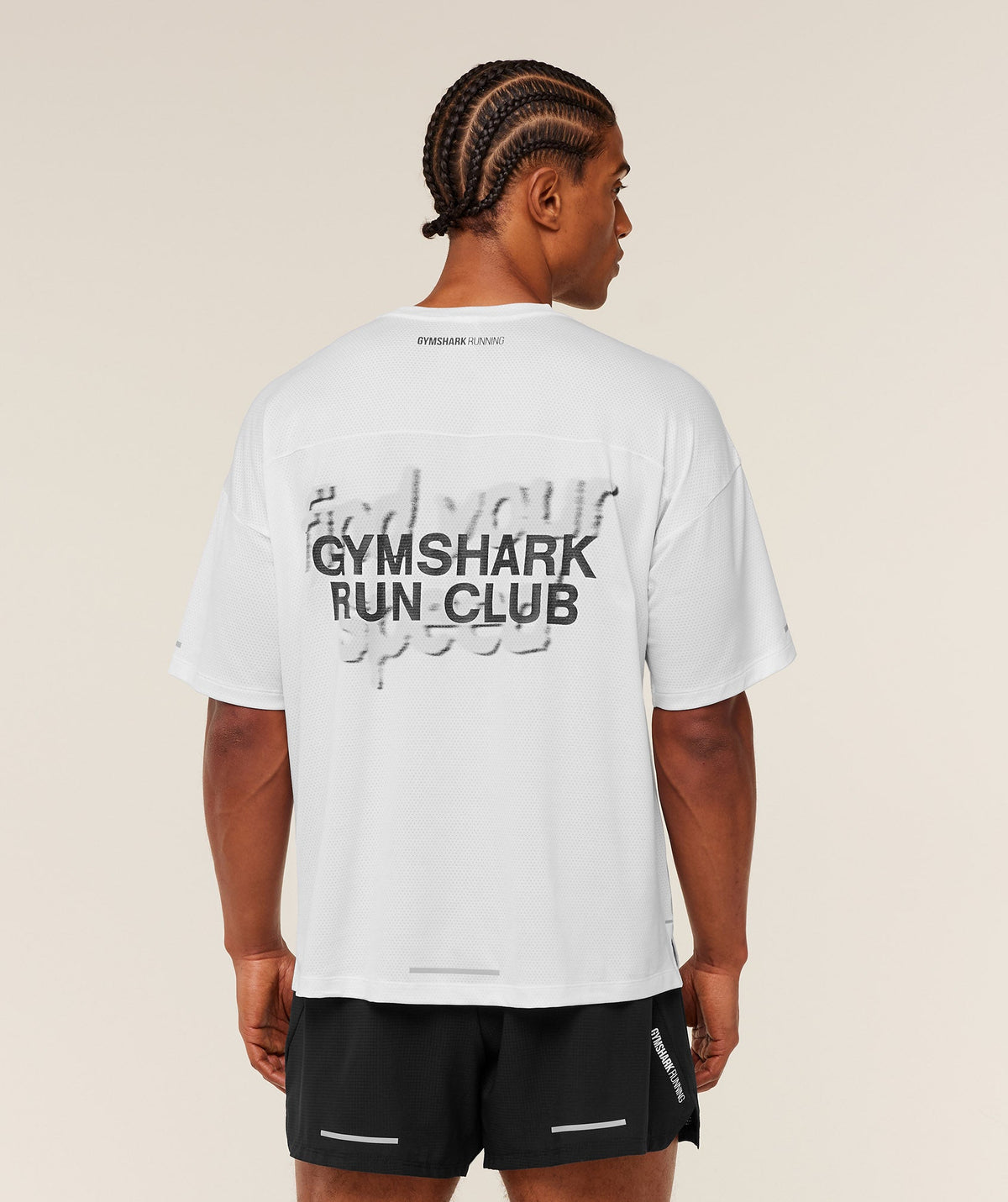 Gymshark Running Graphic Tee - White