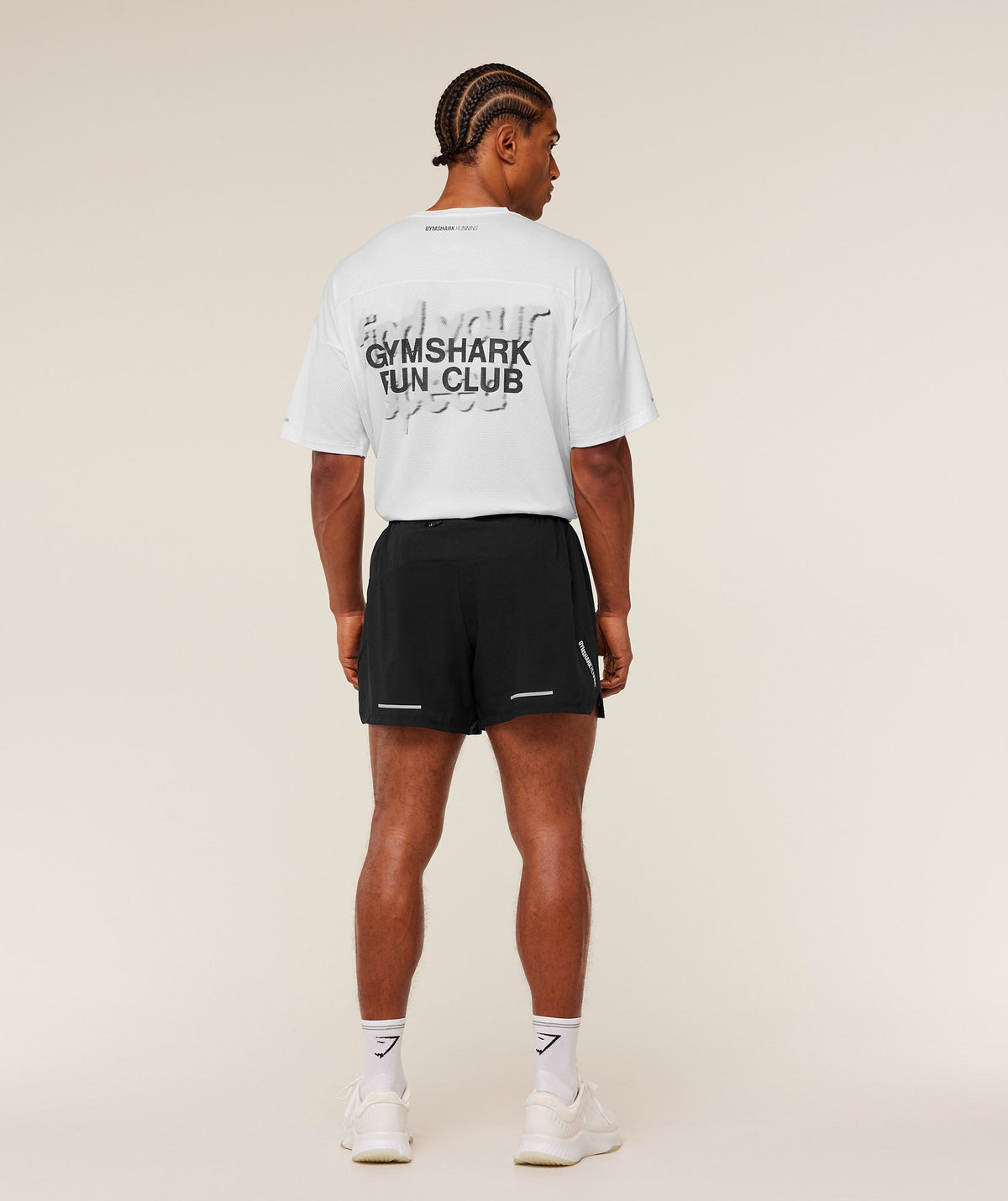 Gymshark Running Graphic Tee - White