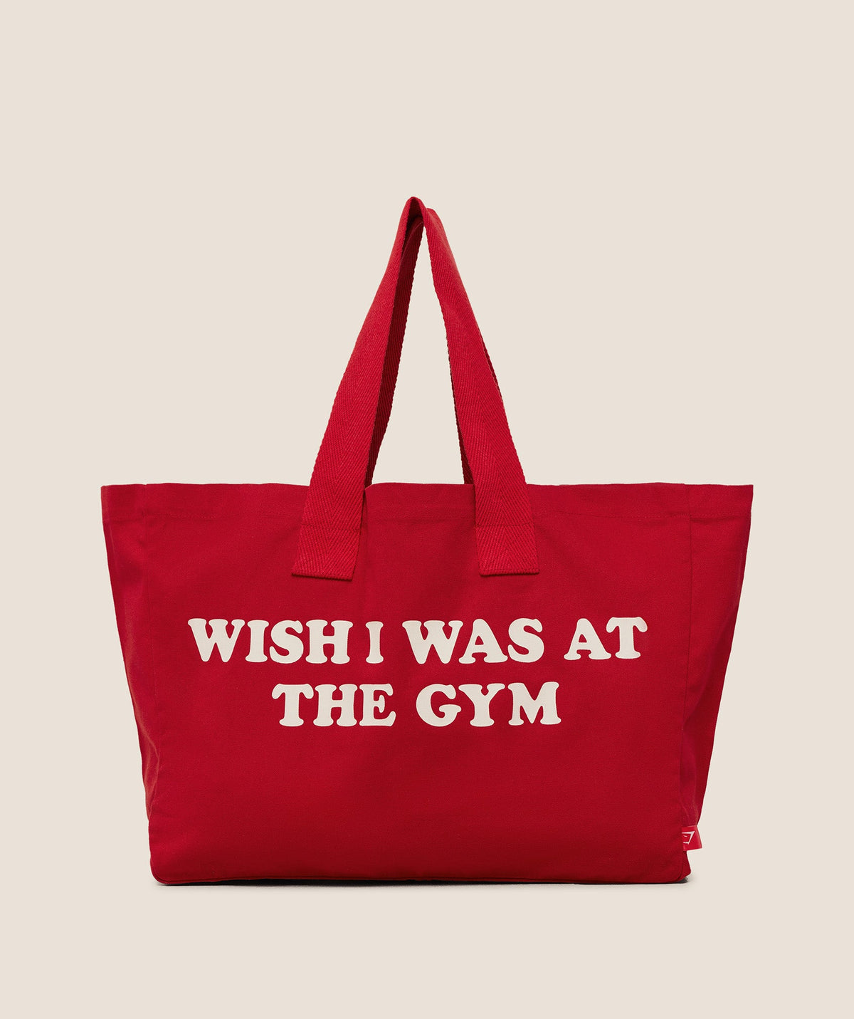 Gymshark Slogan Tote - Carmine Red
