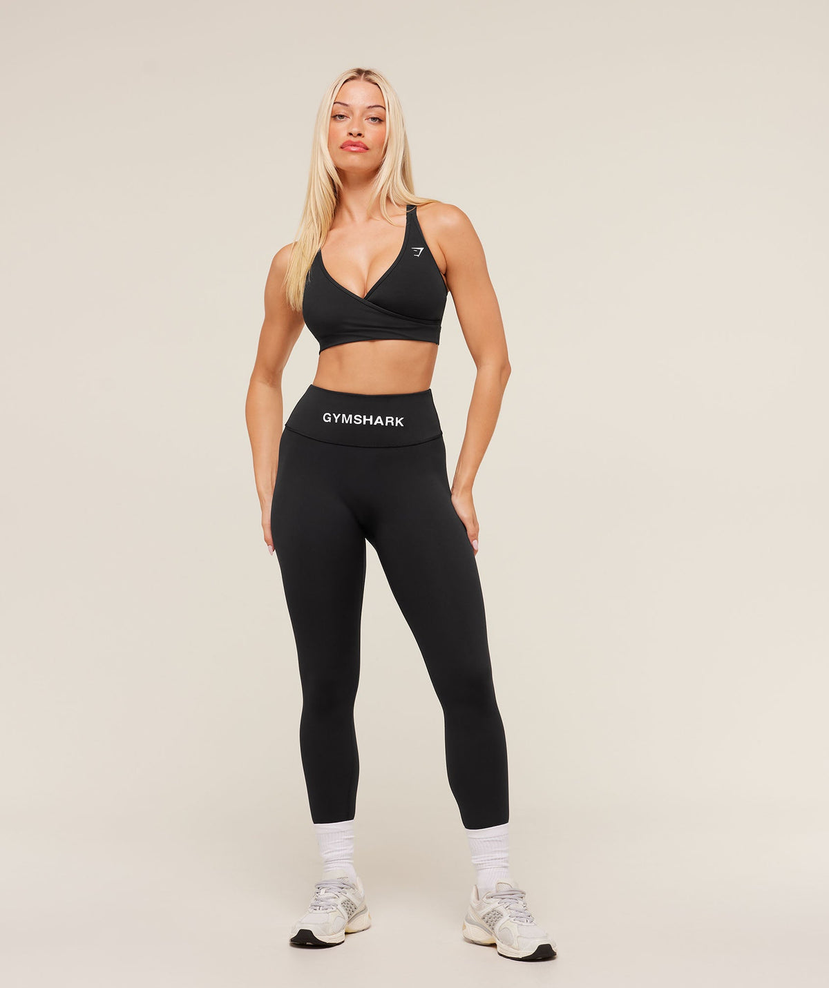 Gymshark Wordmark Waistband Legging - Black