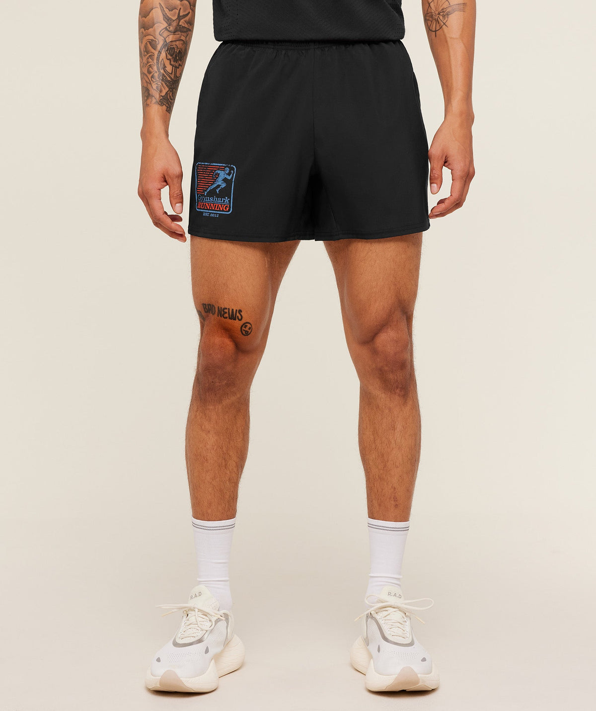 Gymshark Run Club Graphic Short - Black