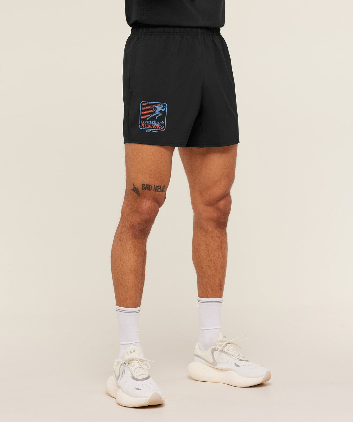 Gymshark Run Club Graphic Short - Black