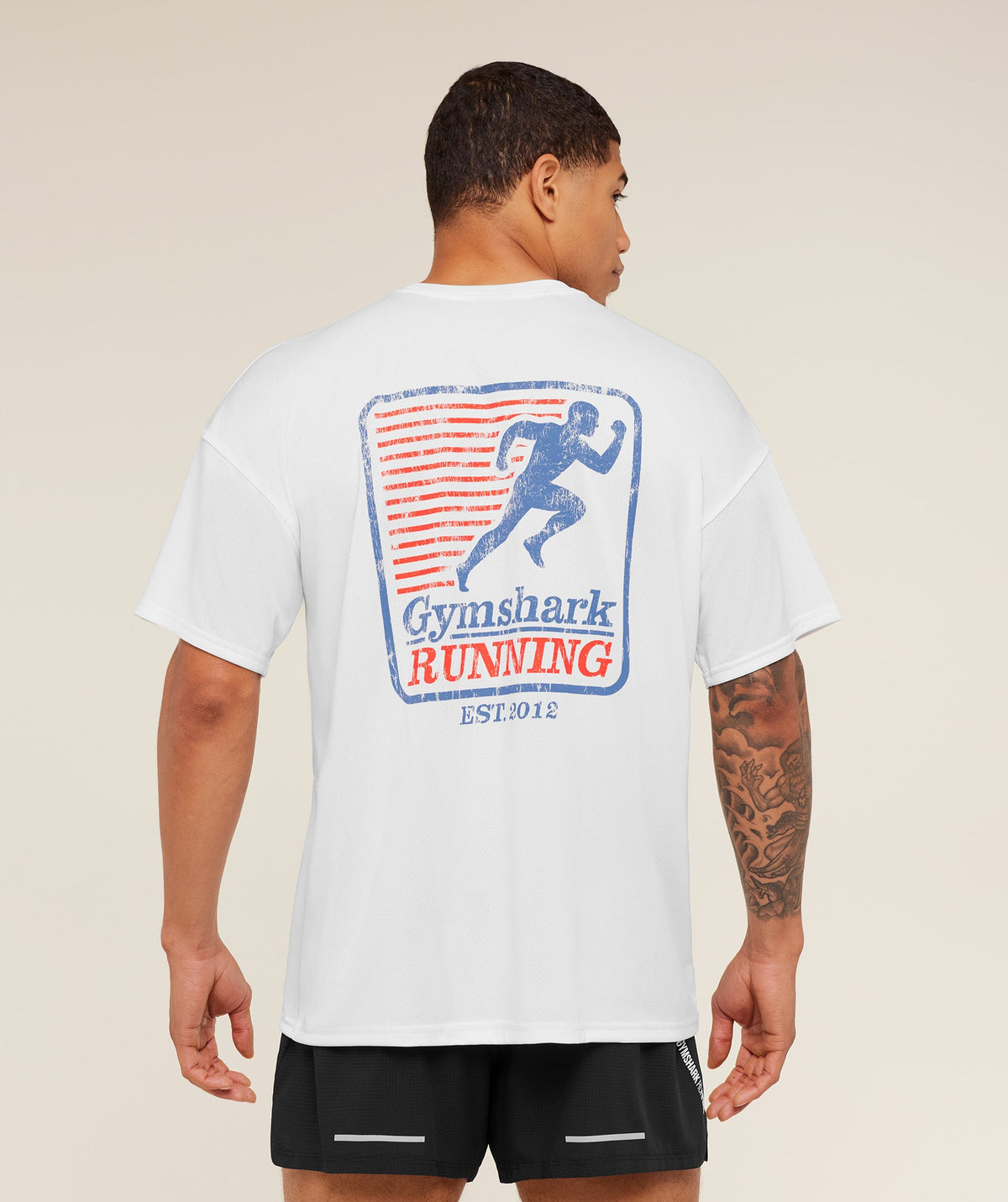 Gymshark Run Club Graphic Tee - White