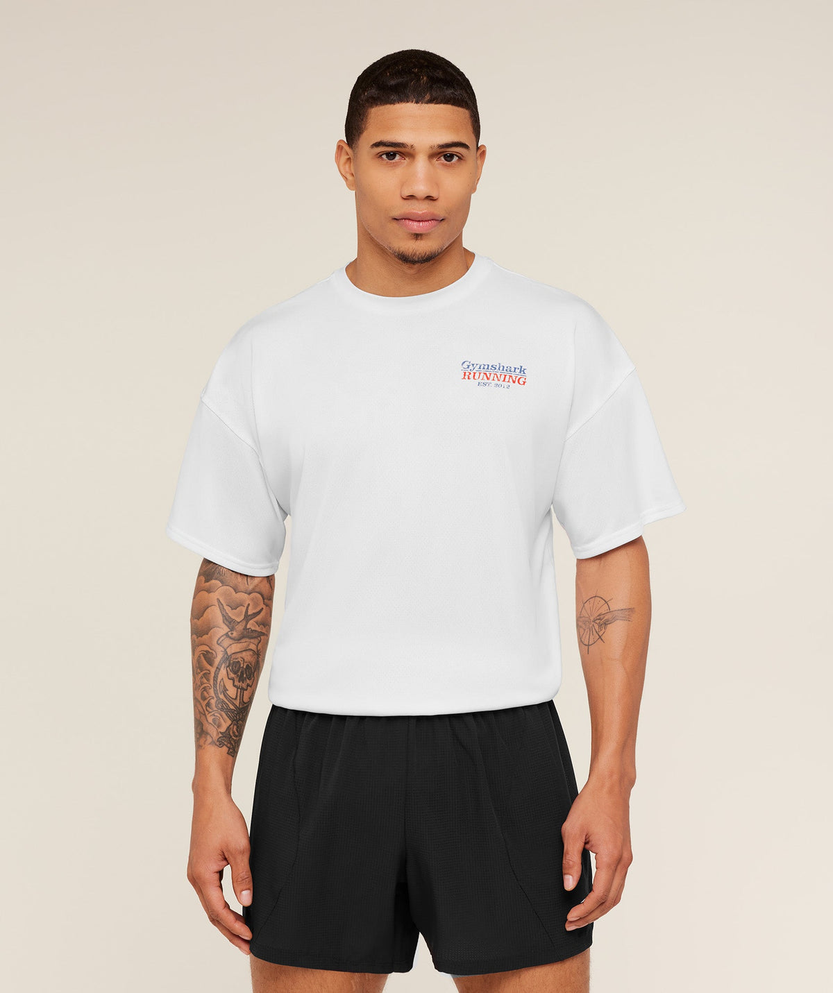 Gymshark Run Club Graphic Tee - White