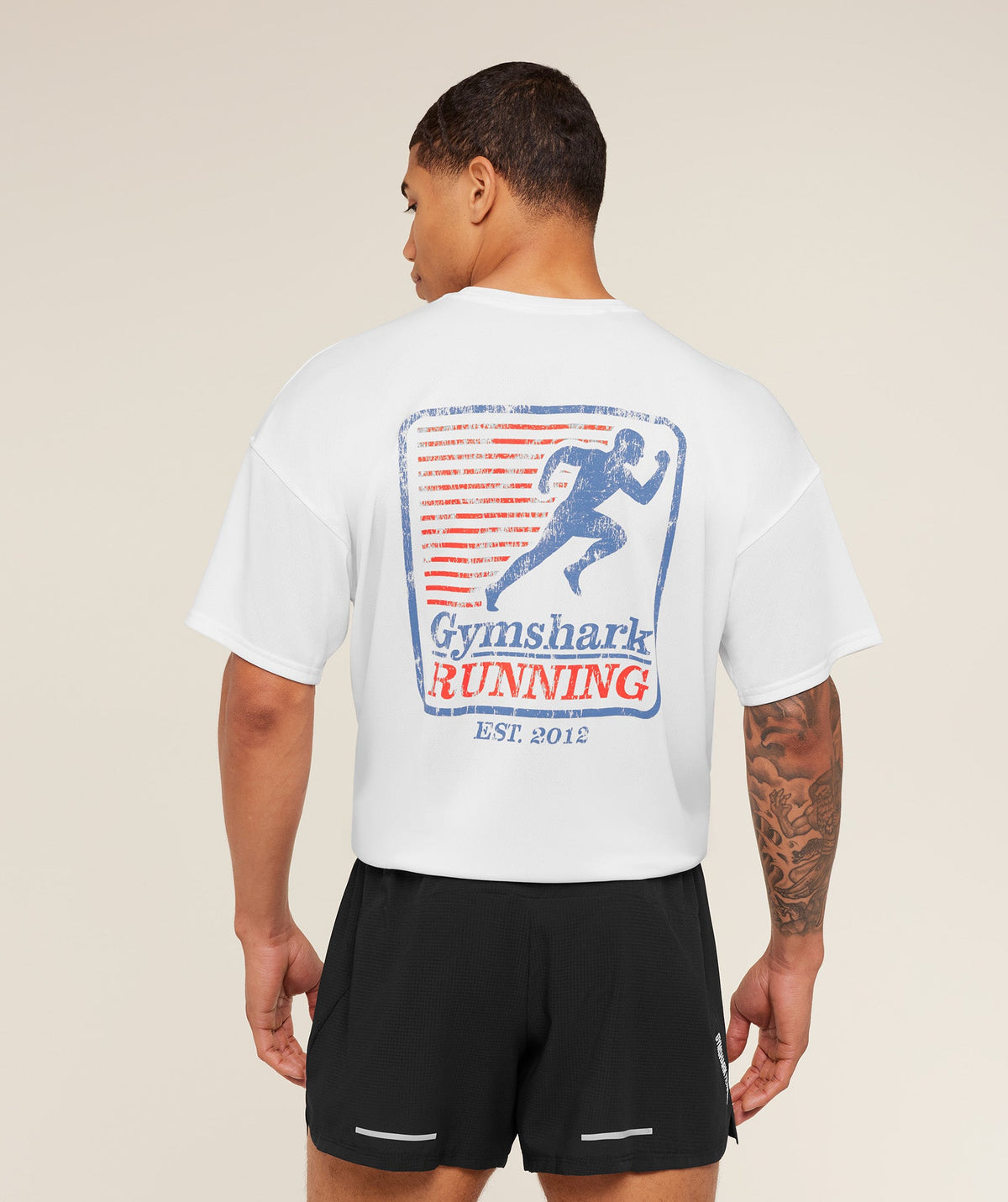 Gymshark Run Club Graphic Tee - White