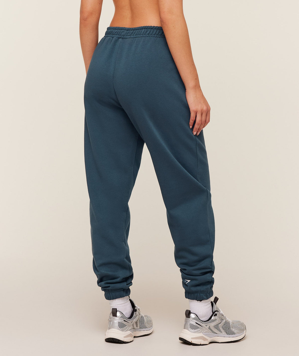 Gymshark Worn Crest Graphic Joggers - Stealth Blue