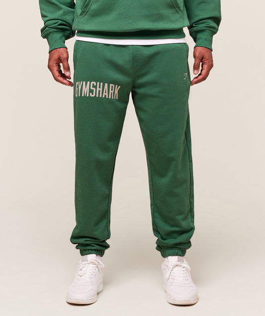 Gymshark Worn Graphic Joggers - Lift Green