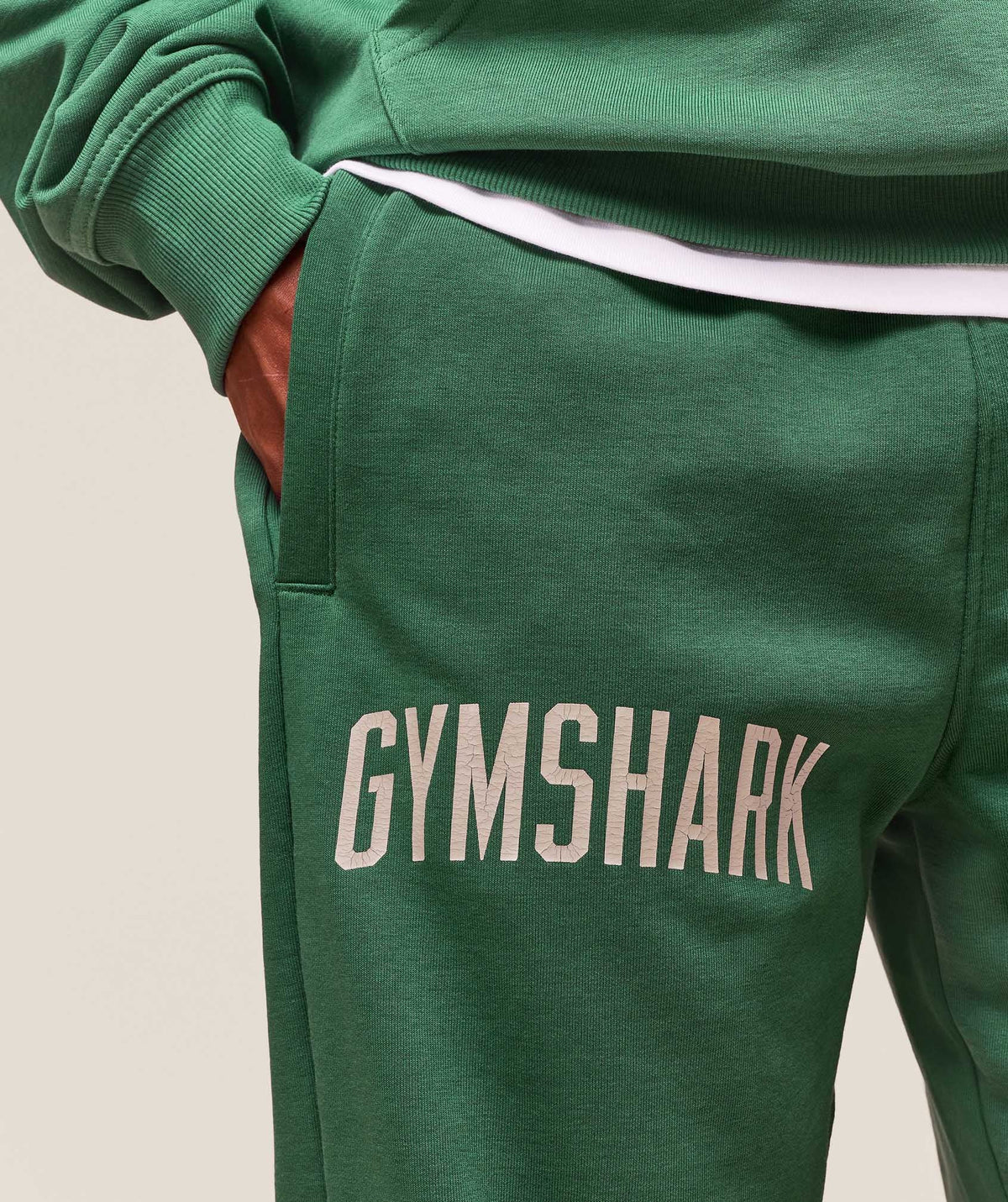 Gymshark Worn Graphic Joggers - Lift Green