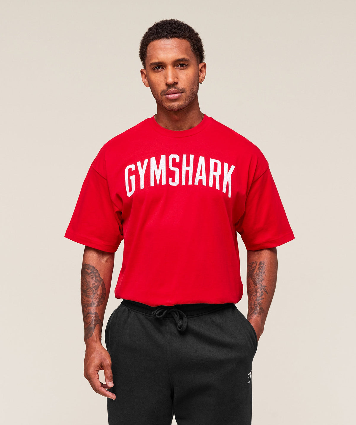 Gymshark Worn Graphic Tee - Athletic Red