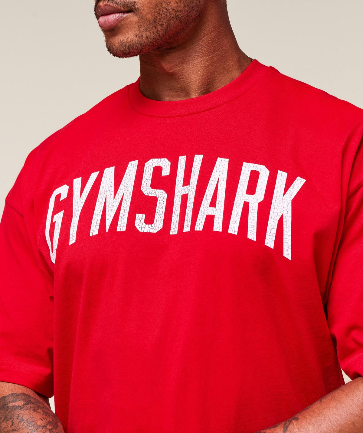 Gymshark Worn Graphic Tee - Athletic Red