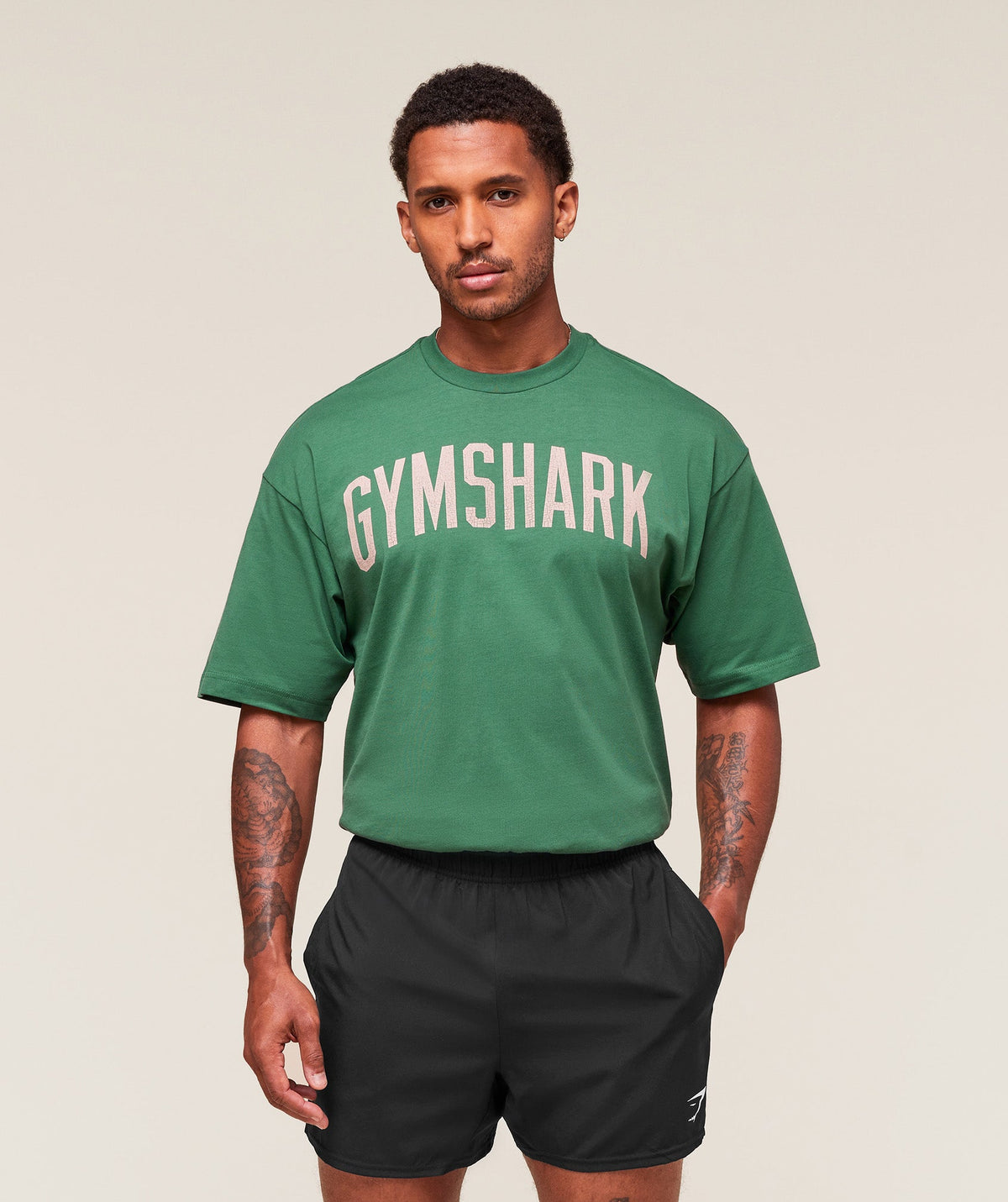 Gymshark Worn Graphic Tee - Lift Green