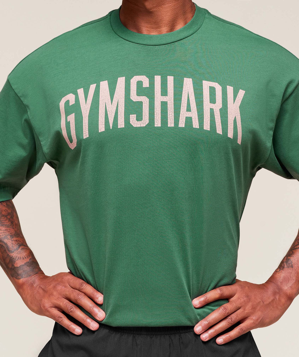 Gymshark Worn Graphic Tee - Lift Green