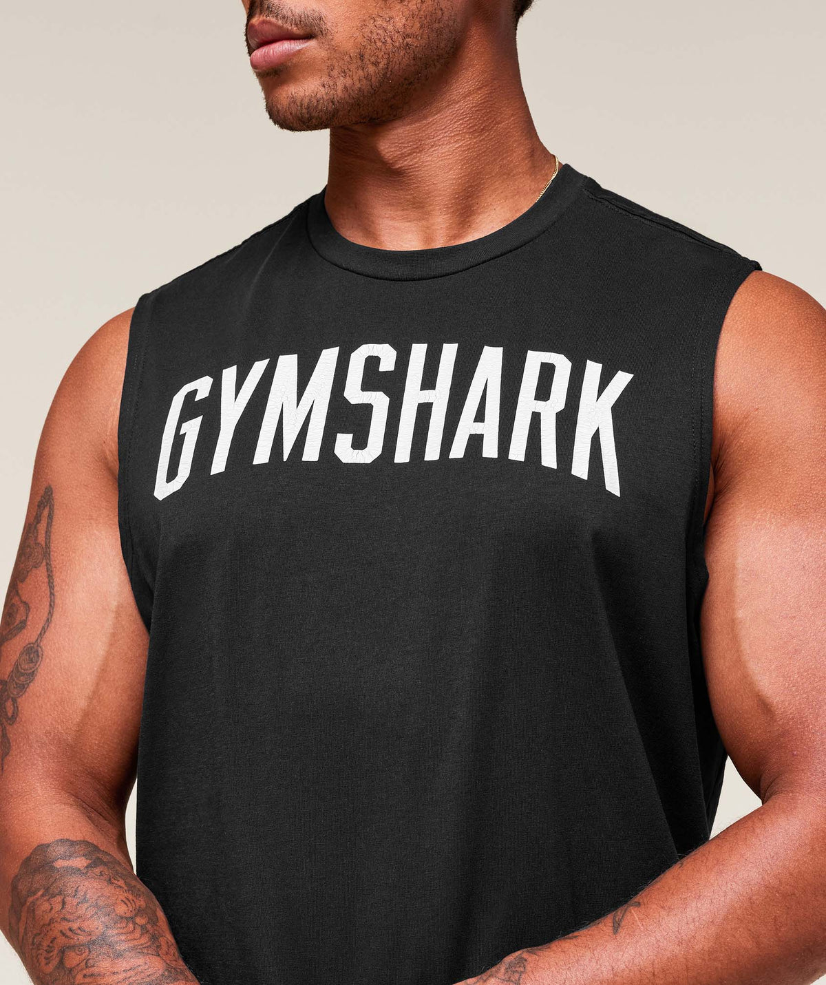 Gymshark Worn Graphic Tank - Black