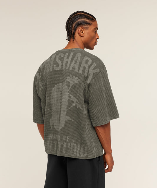 Gymshark x Saalt Studios Tee - Strength Green/Wash