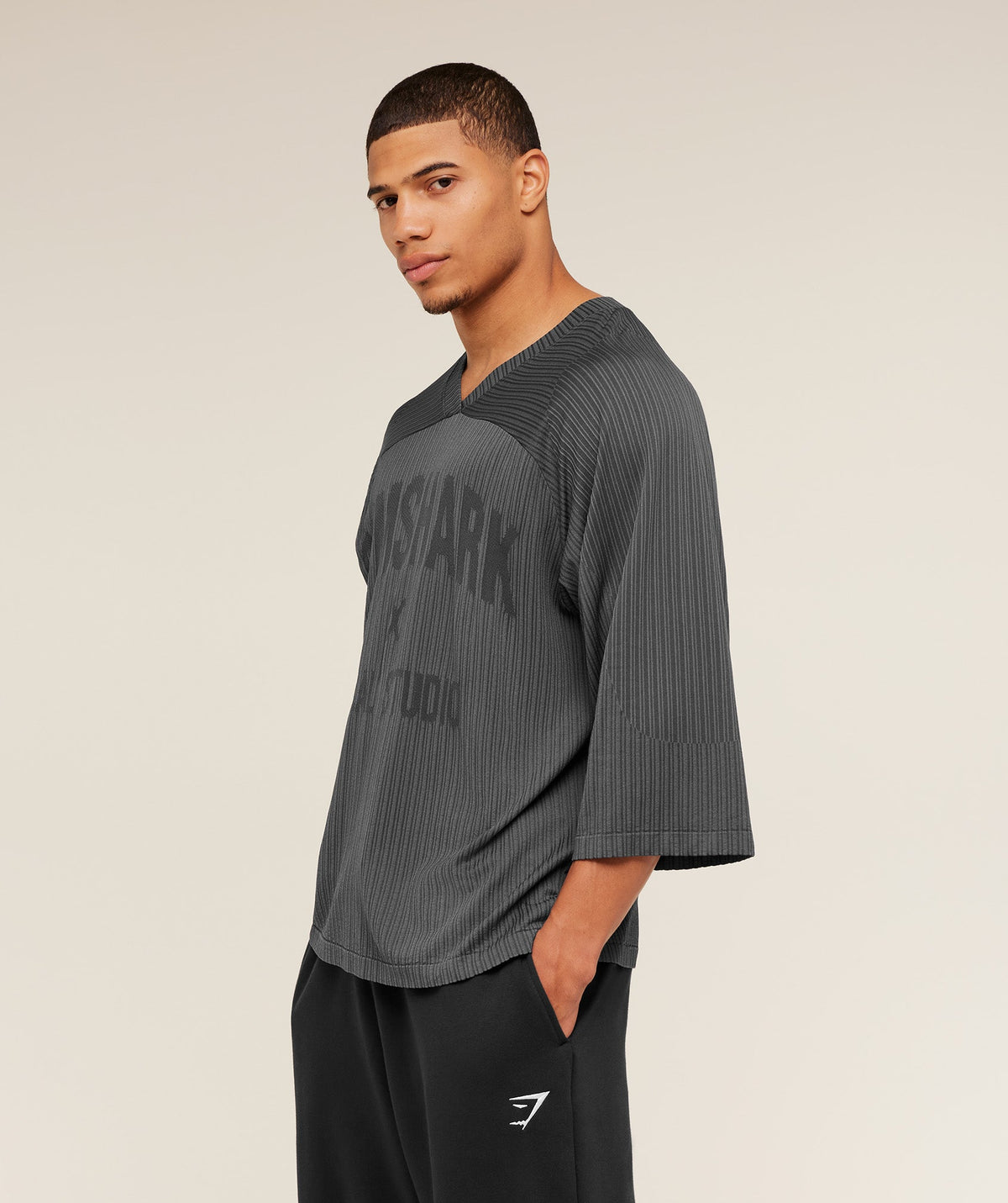 Gymshark x Saalt Studios Seamless Jersey - Asphalt Grey/Pitch Grey