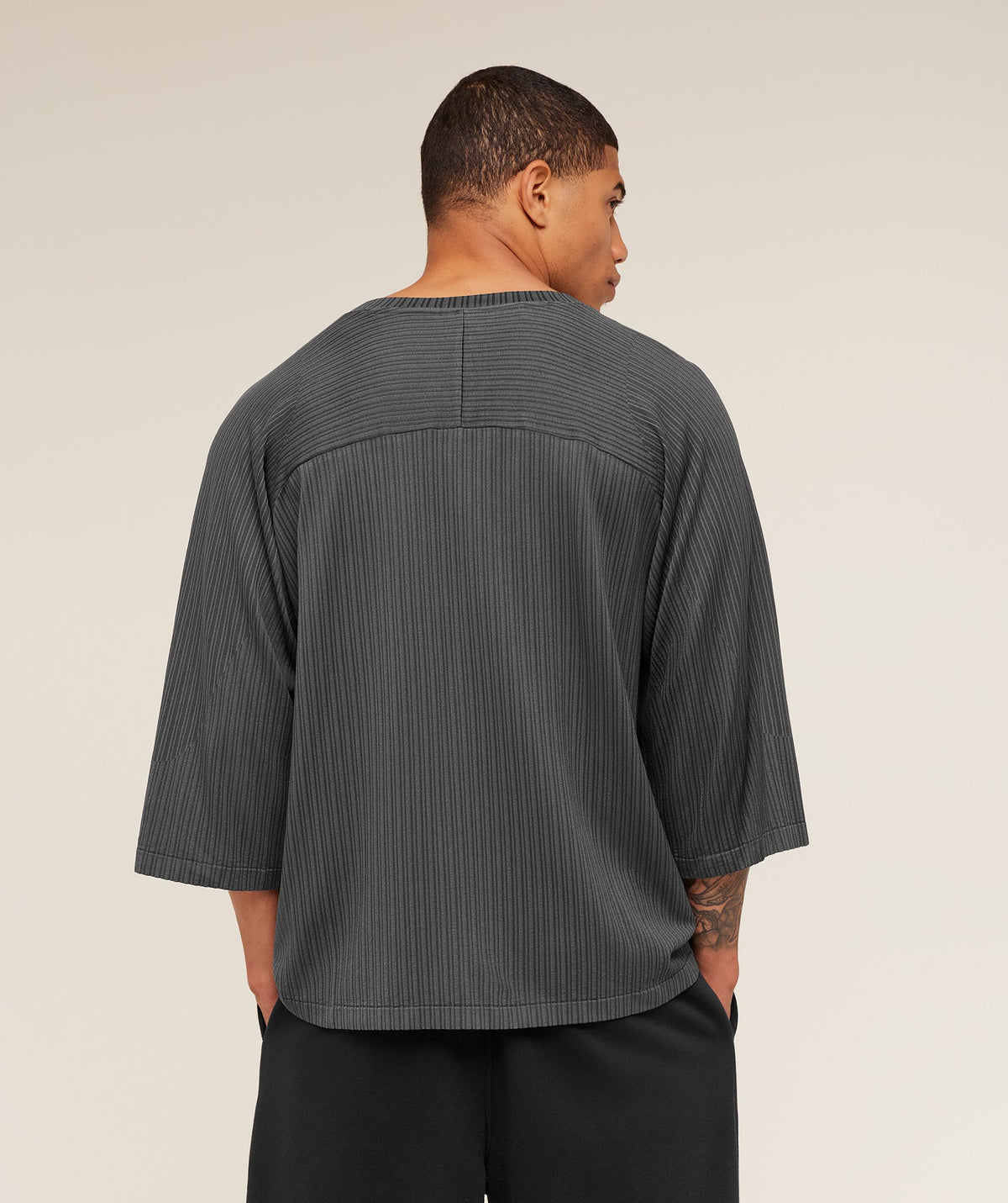 Gymshark x Saalt Studios Seamless Jersey - Asphalt Grey/Pitch Grey