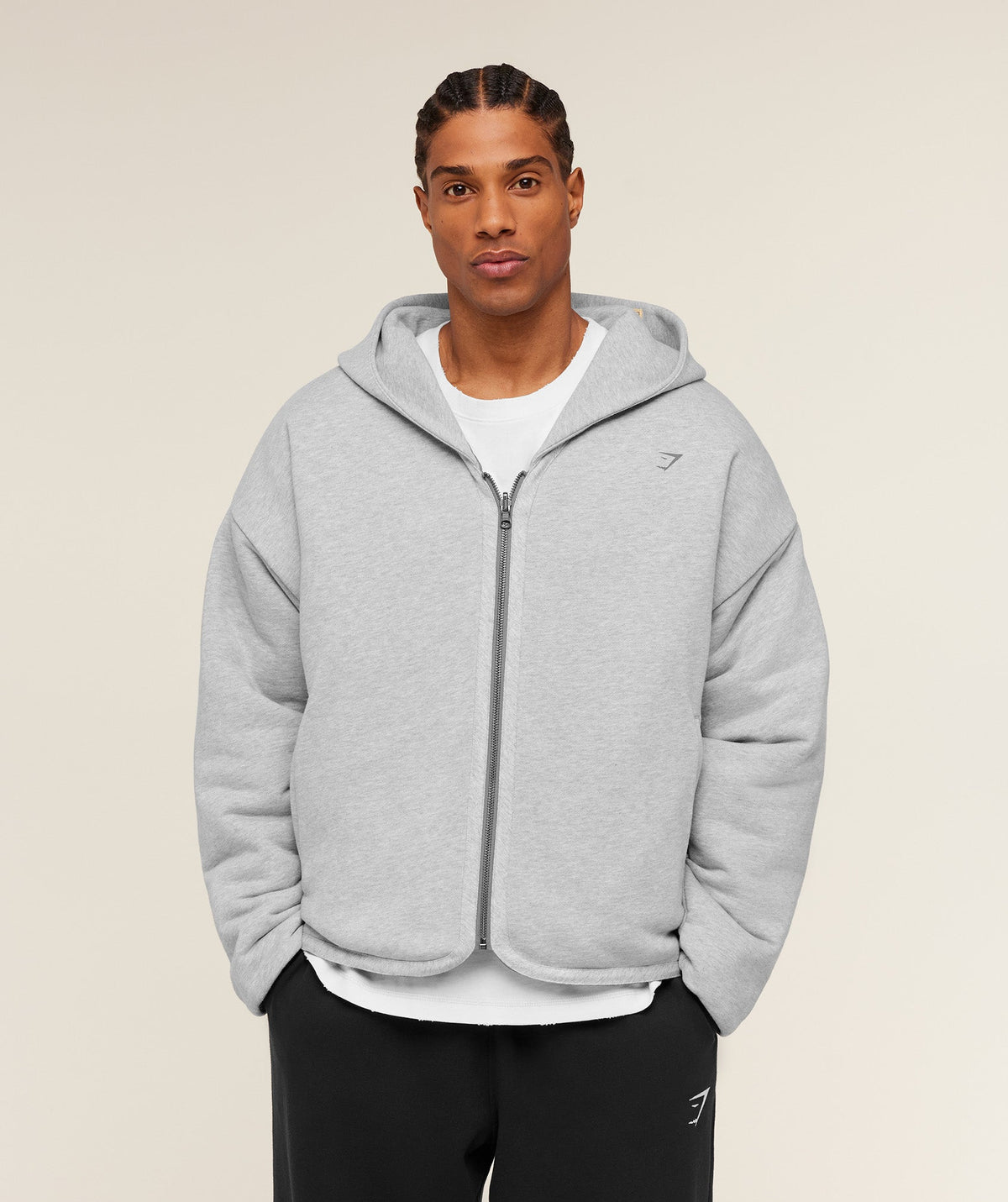 Gymshark x Saalt Studios Jacket - Utility Green/Guille Core Grey Marl