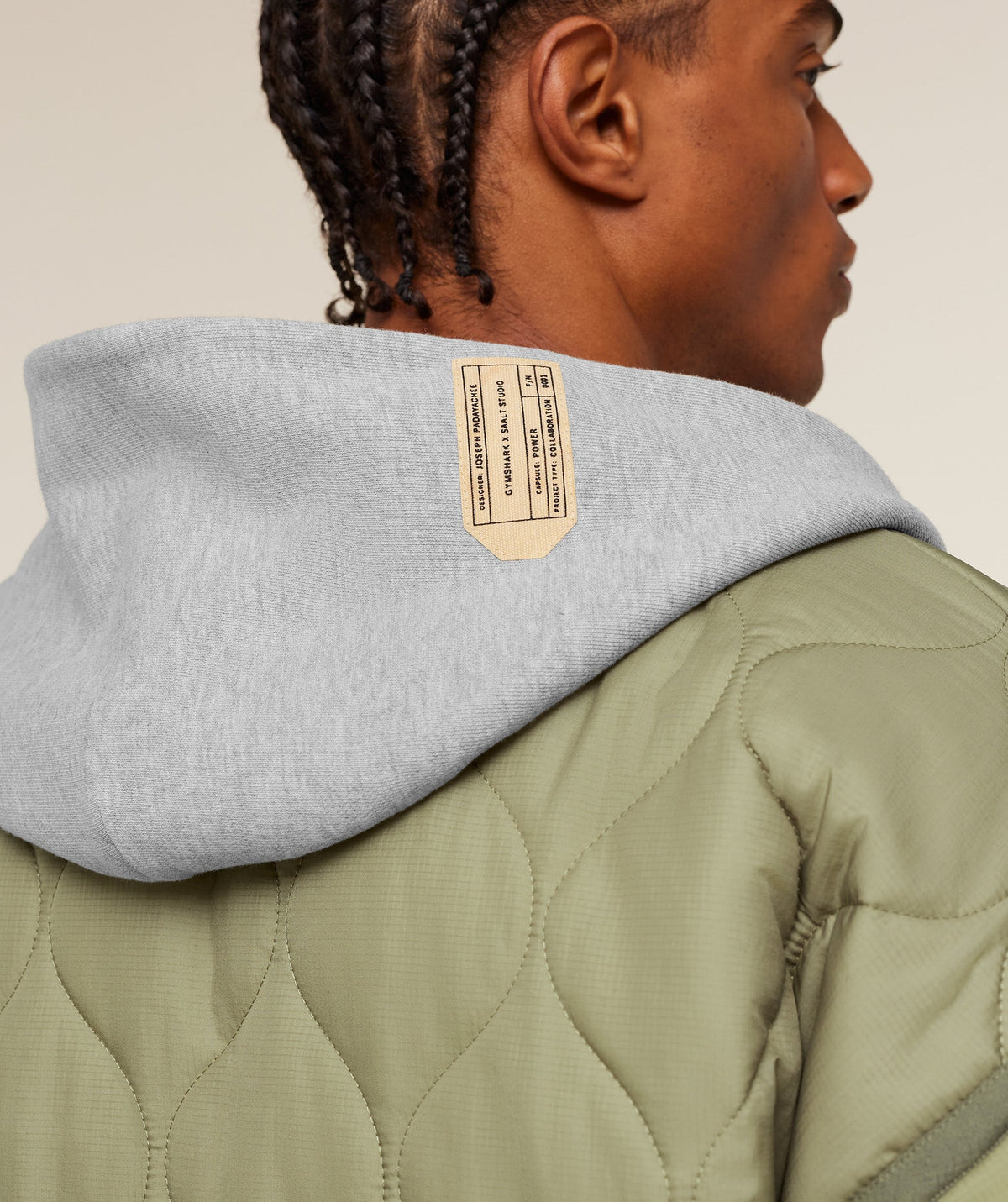 Gymshark x Saalt Studios Jacket - Utility Green/Guille Core Grey Marl