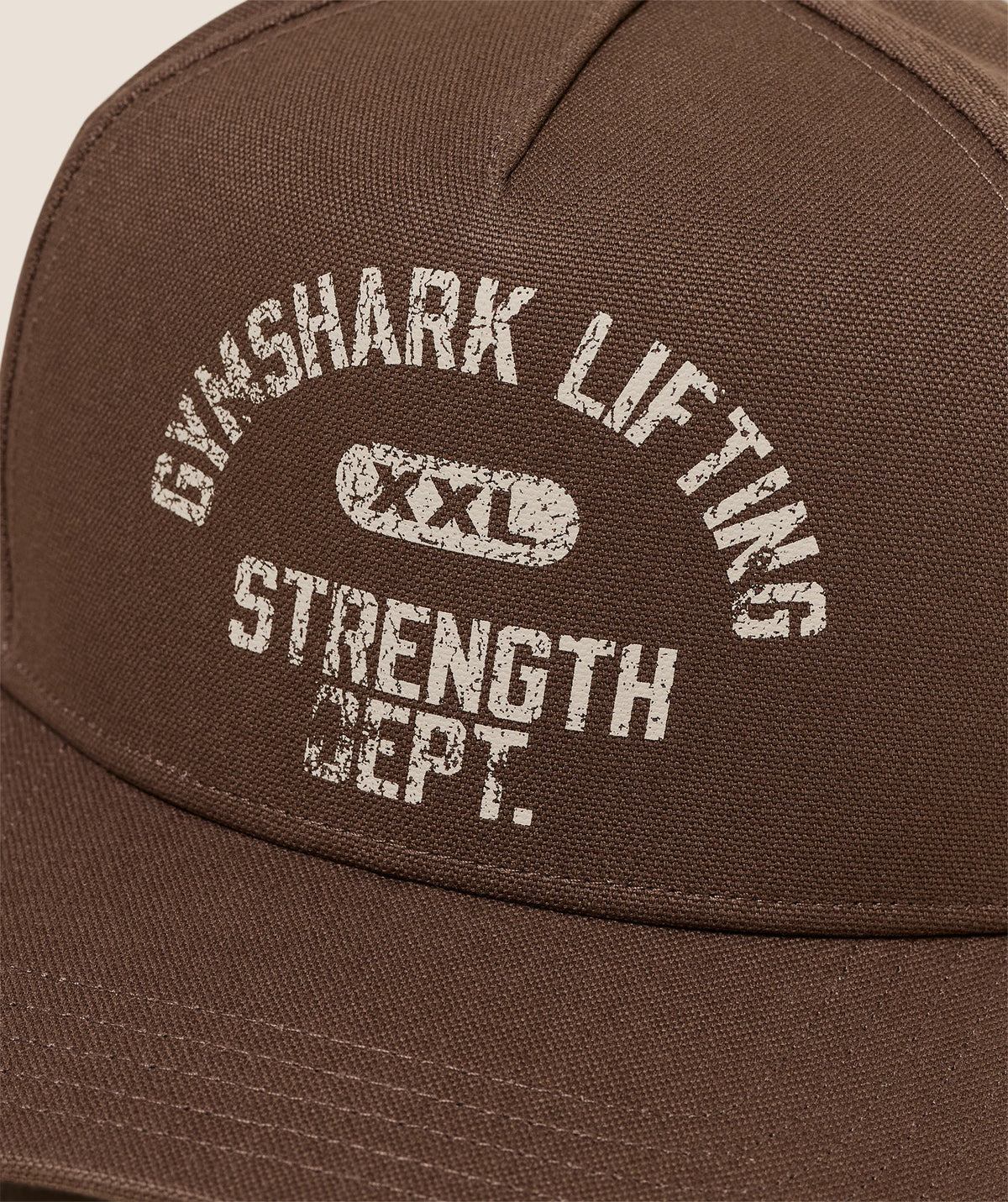 Gymshark Strength Dept Graphic Trucker - Camo Brown