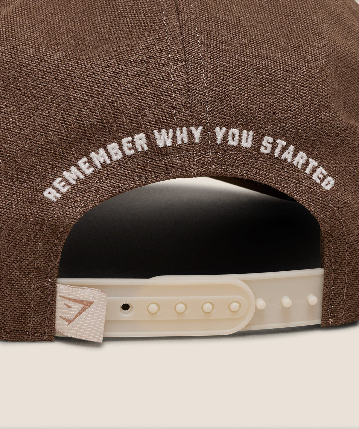 Gymshark Strength Dept Graphic Trucker - Camo Brown