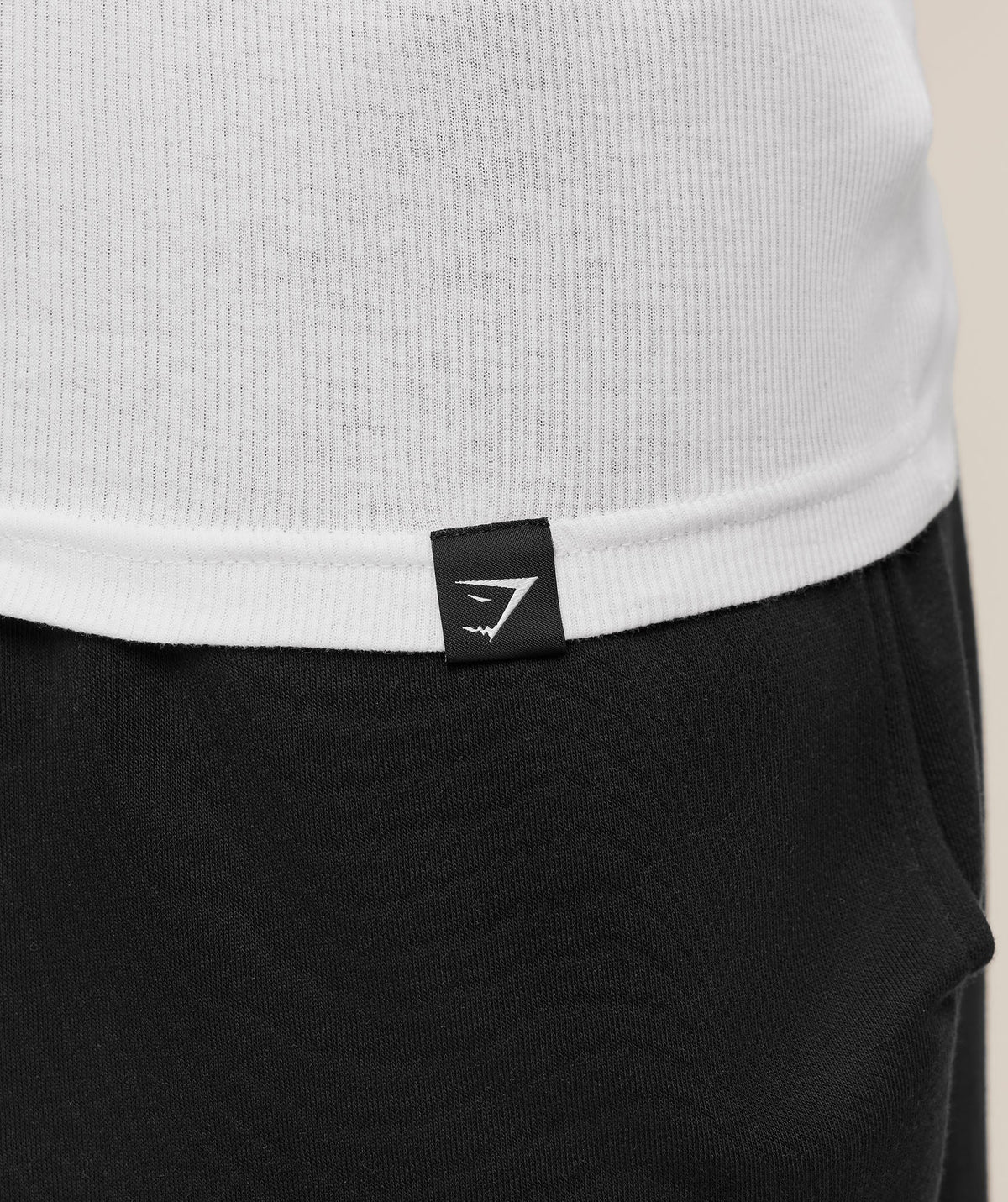 Gymshark Ribbed Long Sleeve Tee - White