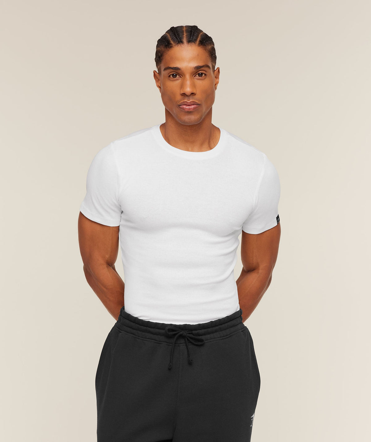 Gymshark Ribbed Tee - White