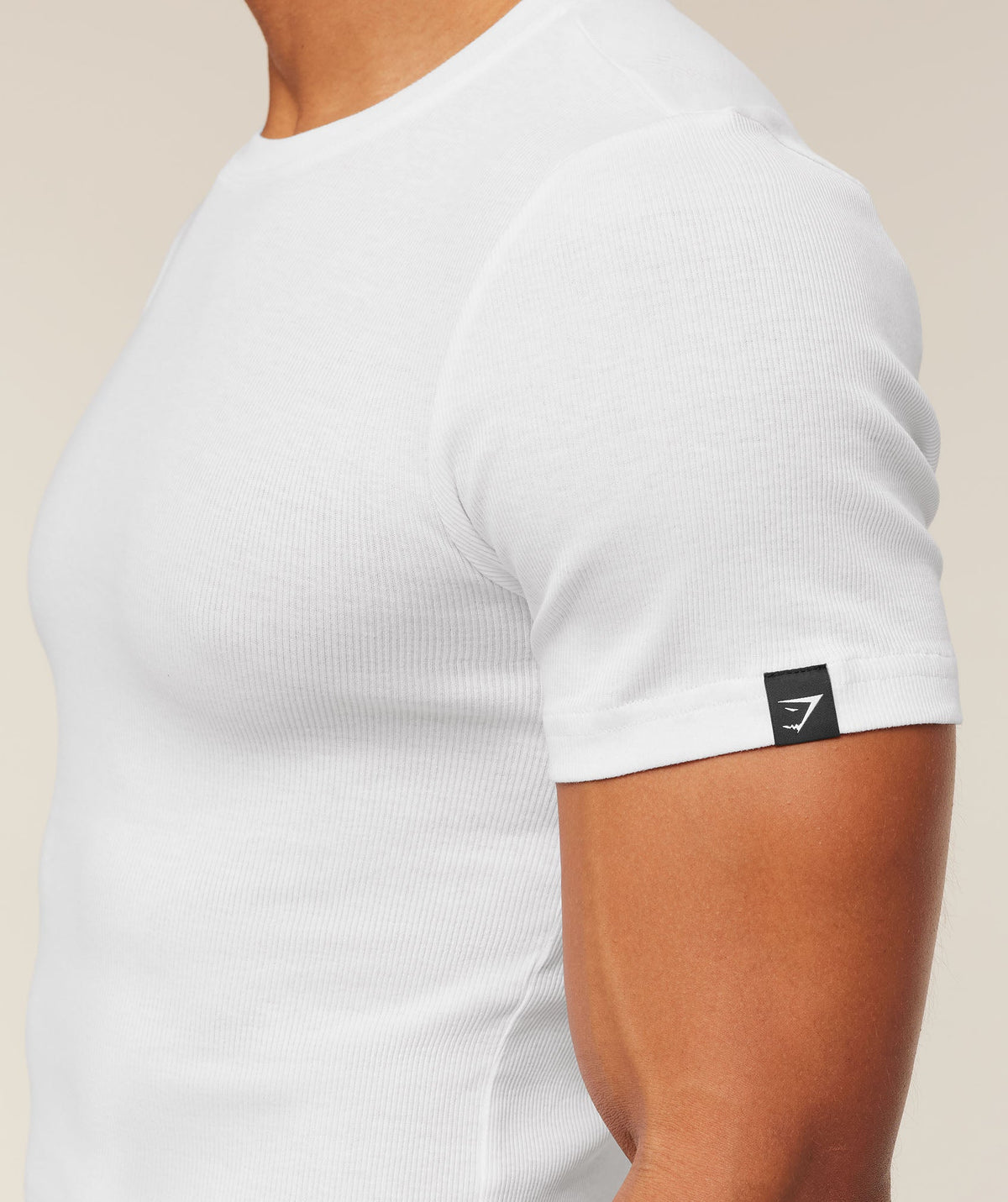 Gymshark Ribbed Tee - White