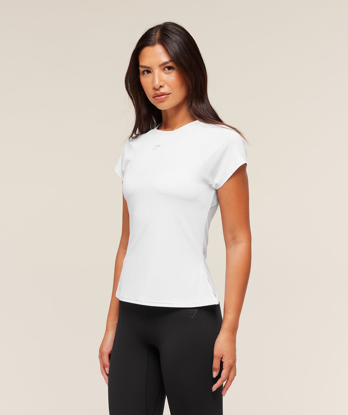Gymshark Running Back Vent Tee - White