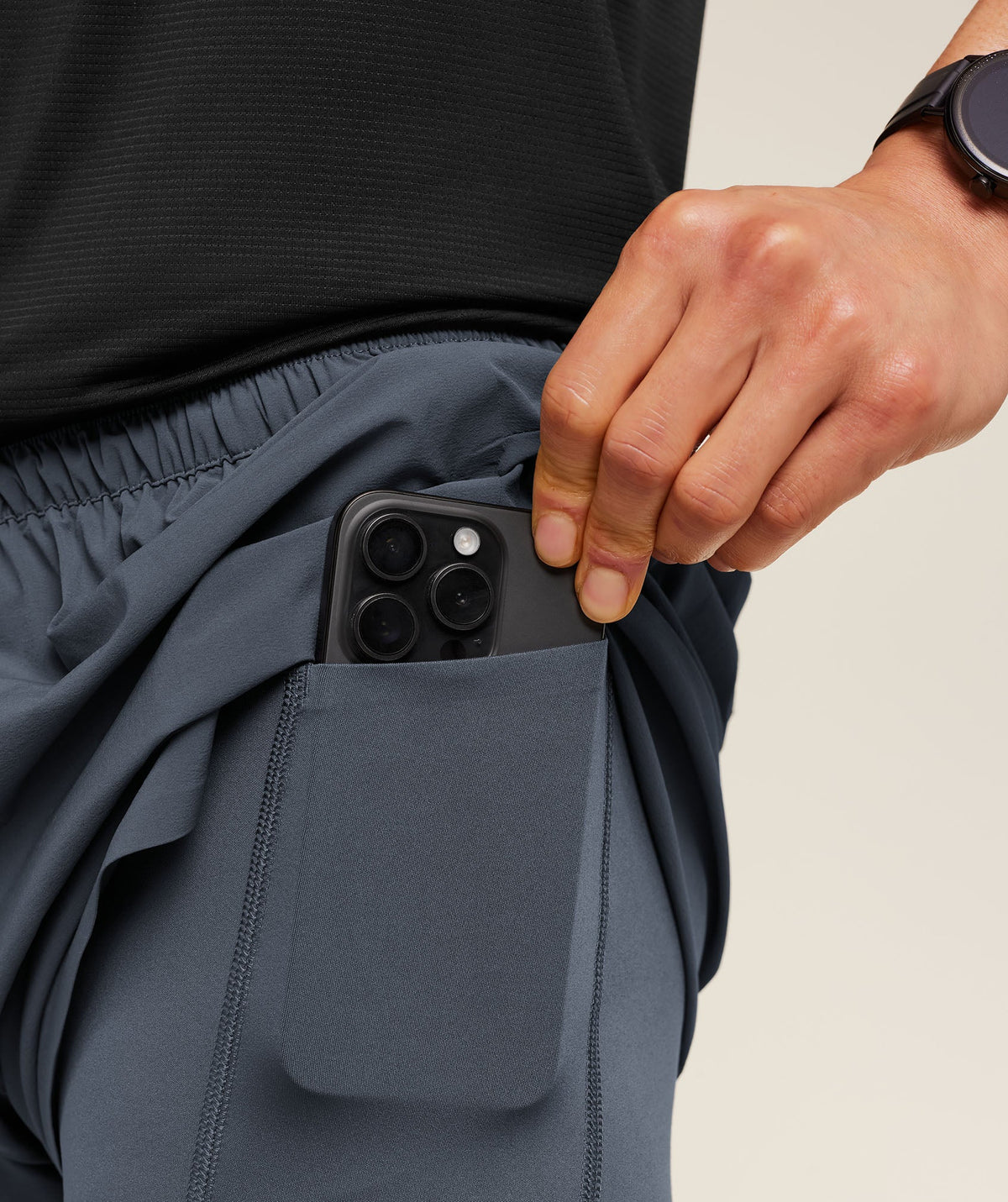 Gymshark Running Elite 2-in-1 5" Shorts - Titanium Blue