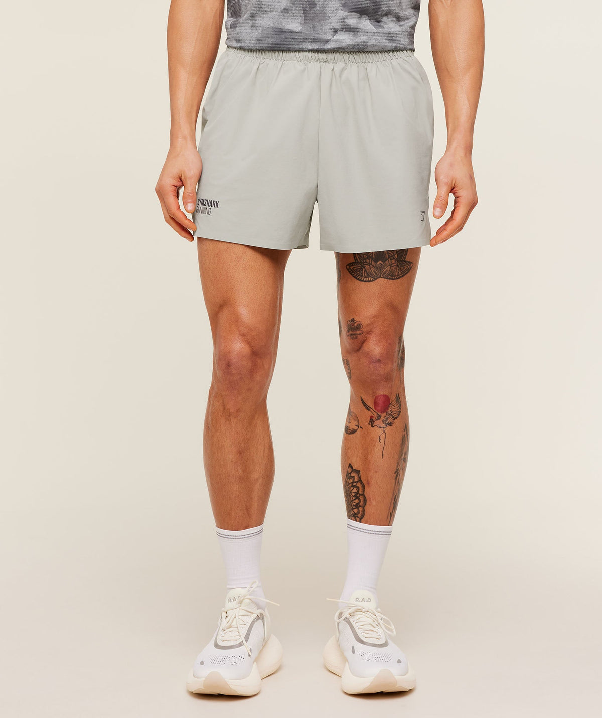 Gymshark Running Elite 5" Short - Stone Grey
