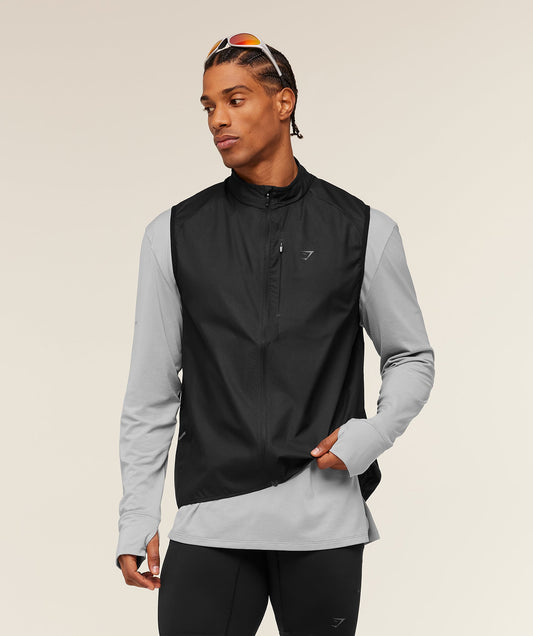 Gymshark Running Elite Lightweight Gilet - Black