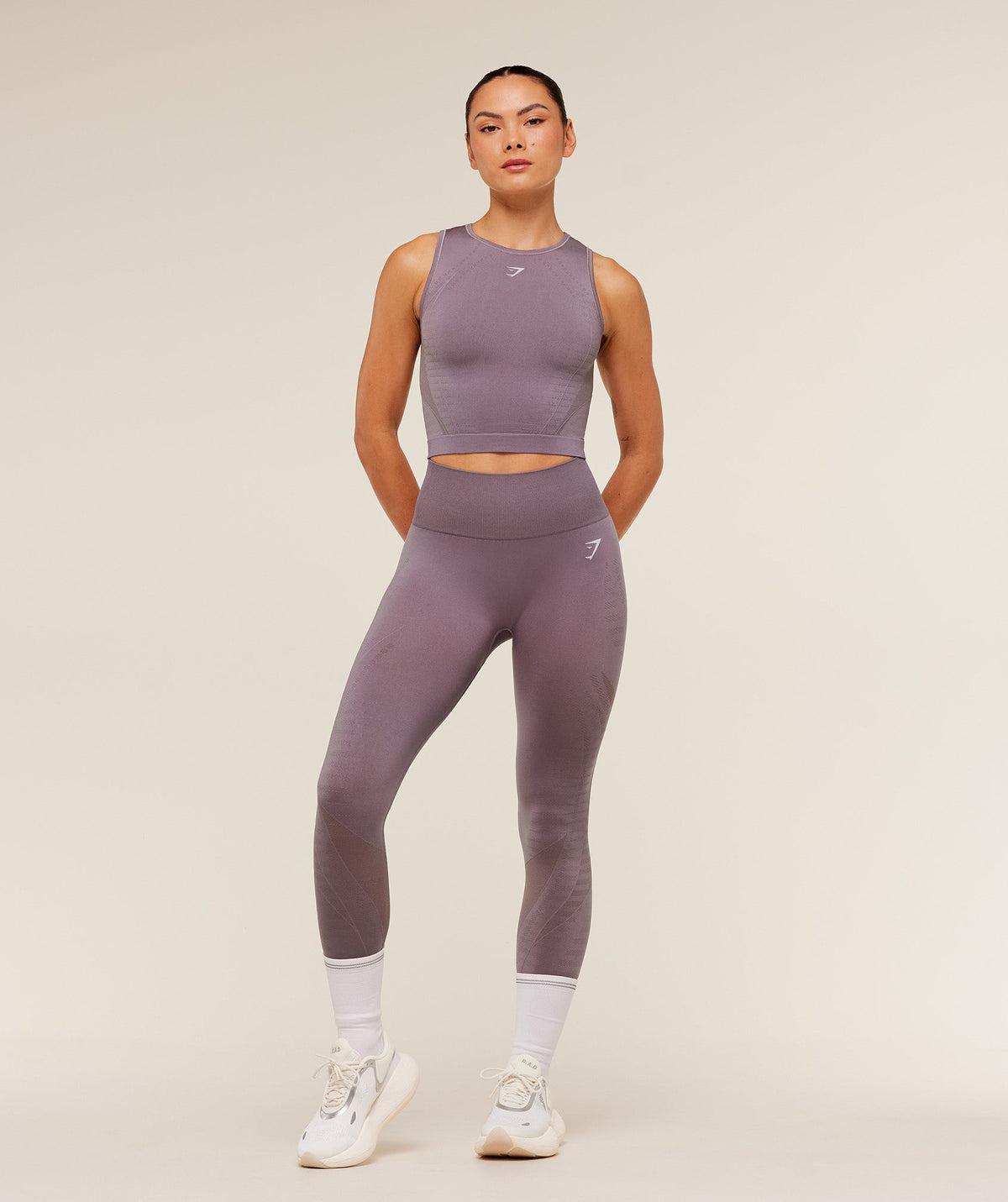 Gymshark Running Seamless Legging - Dusk Purple/Walnut Mauve