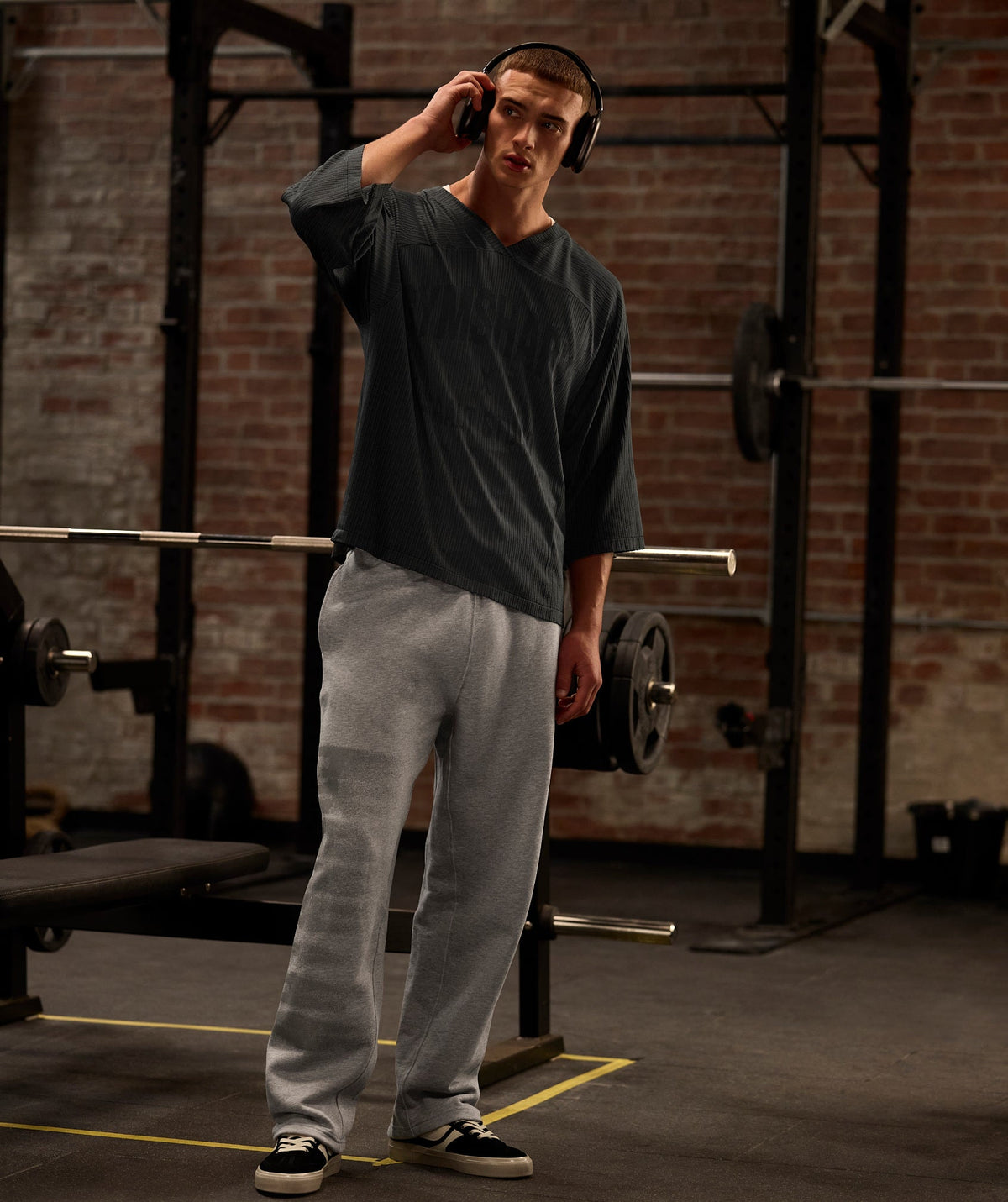 Gymshark x Saalt Studios Seamless Jersey - Asphalt Grey/Pitch Grey
