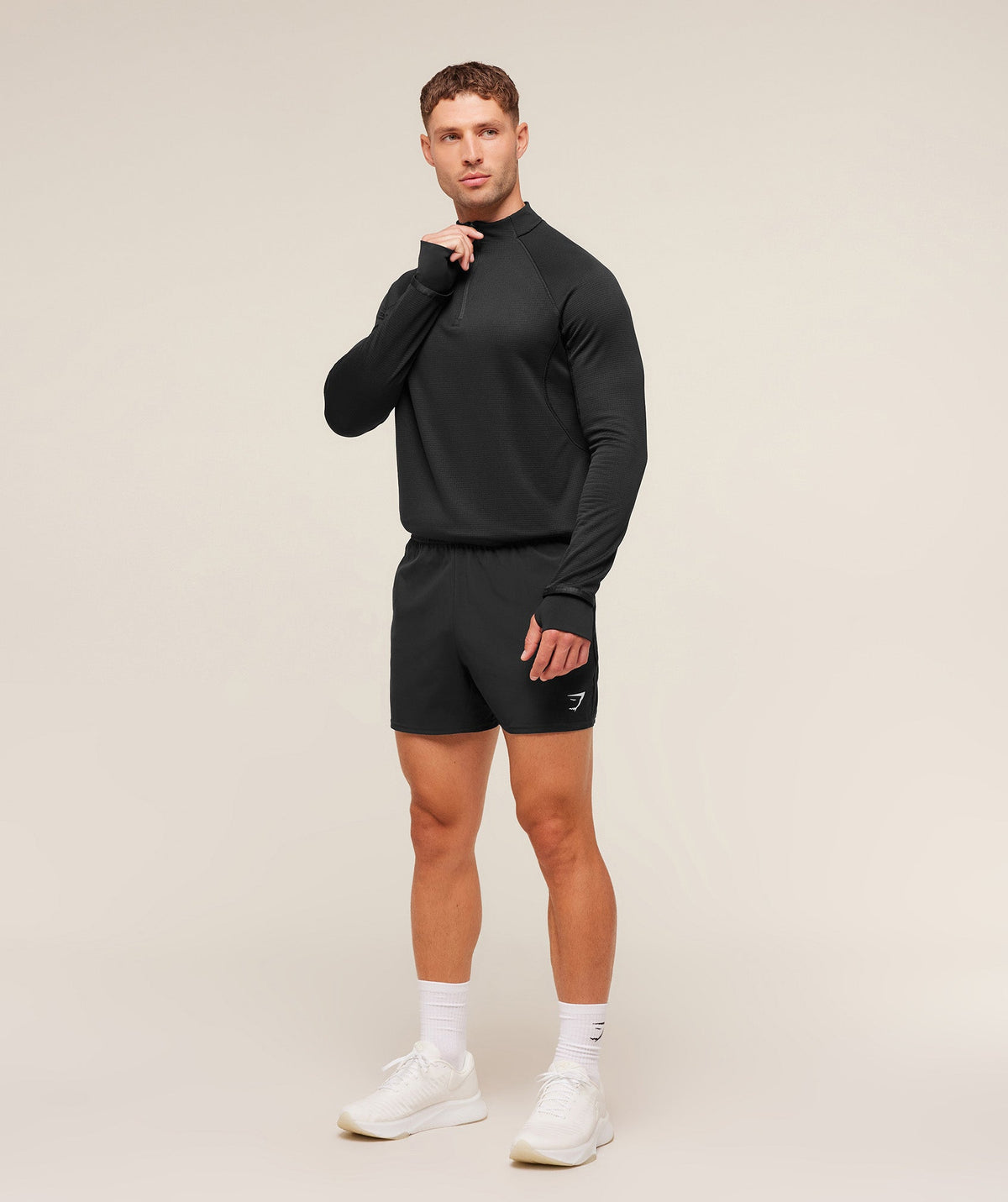 Gymshark Running 1/4 Zip - Black