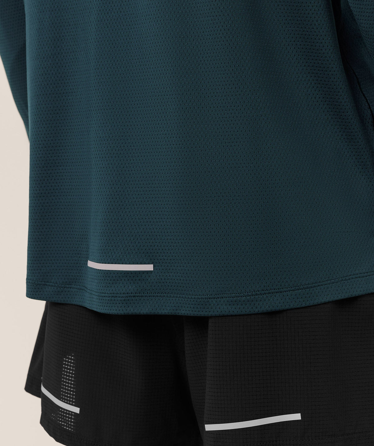 Gymshark Running Long Sleeve Tee - Deep Petrol Blue