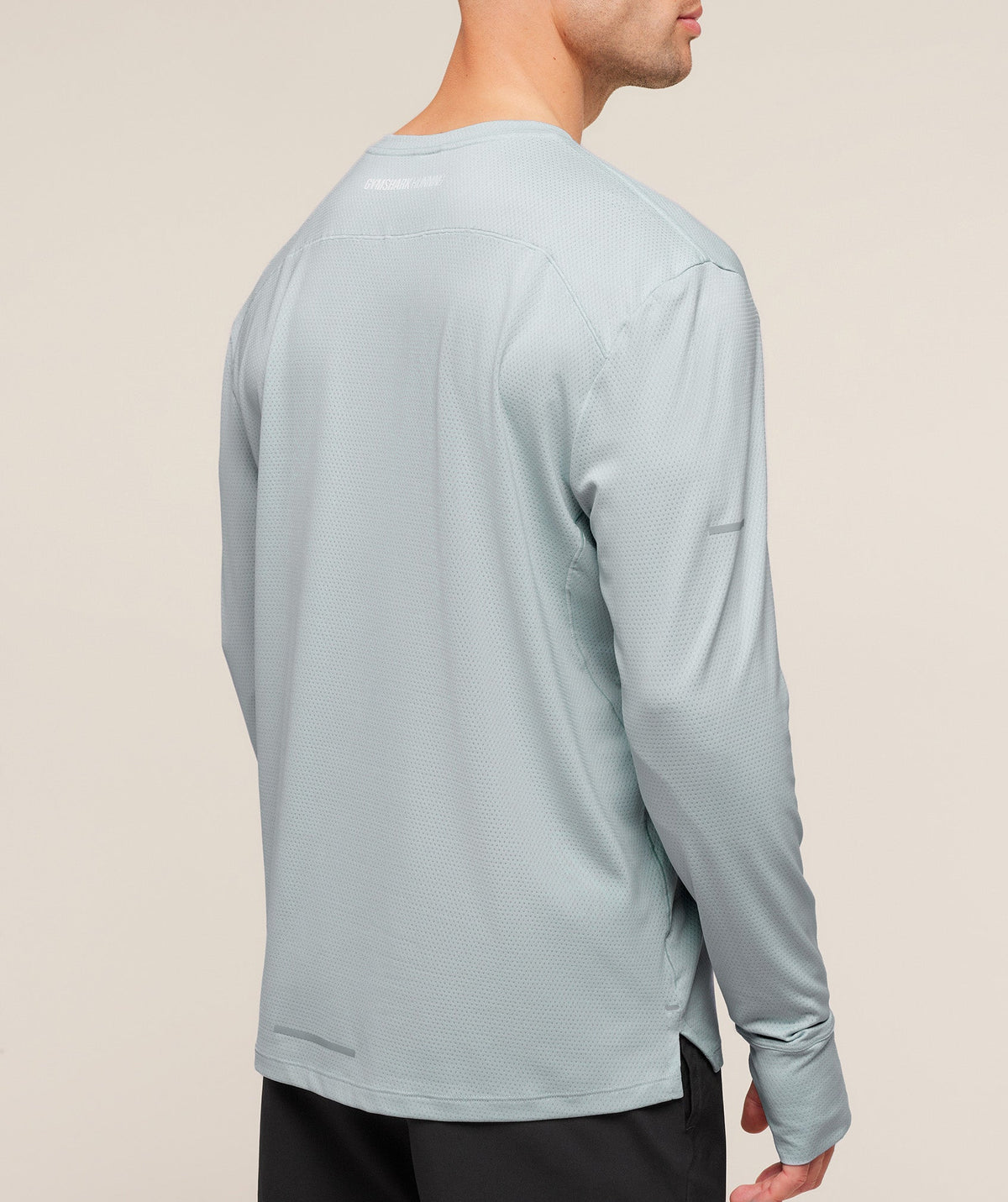 Gymshark Running Long Sleeve Tee - Smoke Blue