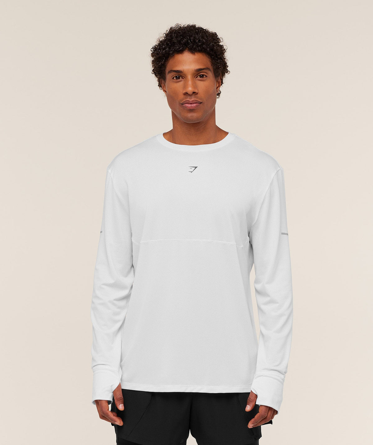 Gymshark Running Long Sleeve Tee - White