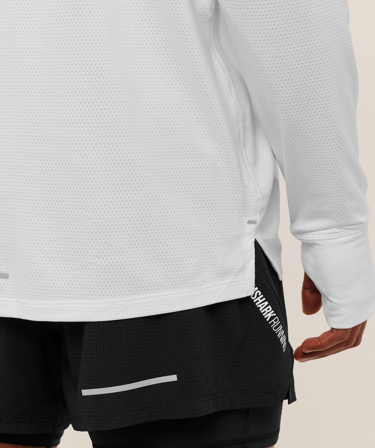 Gymshark Running Long Sleeve Tee - White