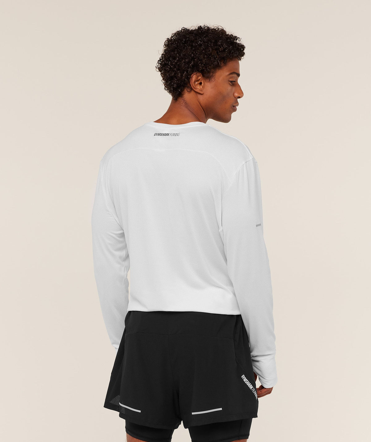 Gymshark Running Long Sleeve Tee - White