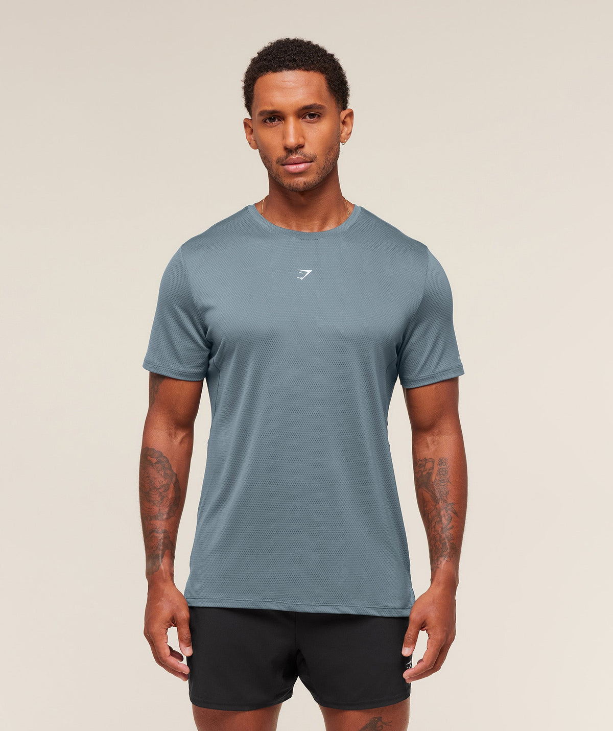 Gymshark Running Tee - Iron Blue