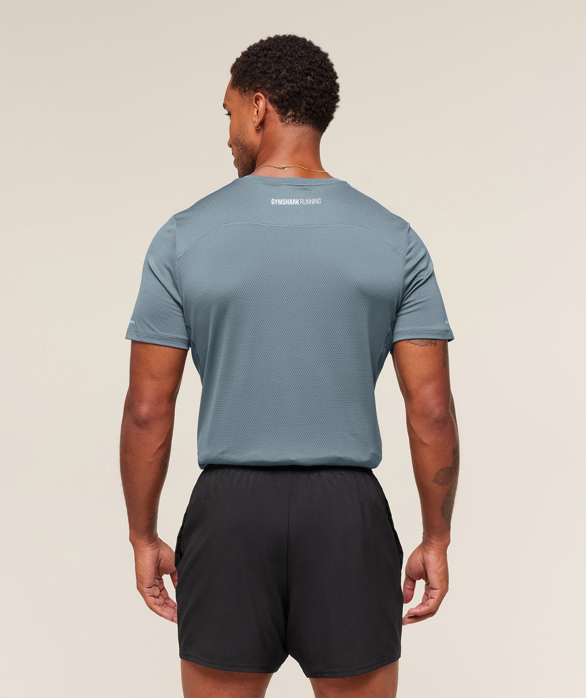 Gymshark Running Tee - Iron Blue
