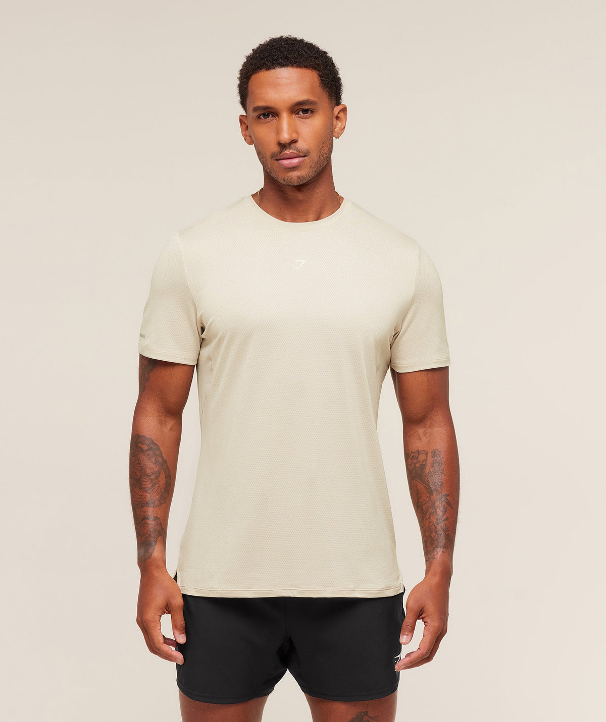 Gymshark Running Tee - Pebble Grey