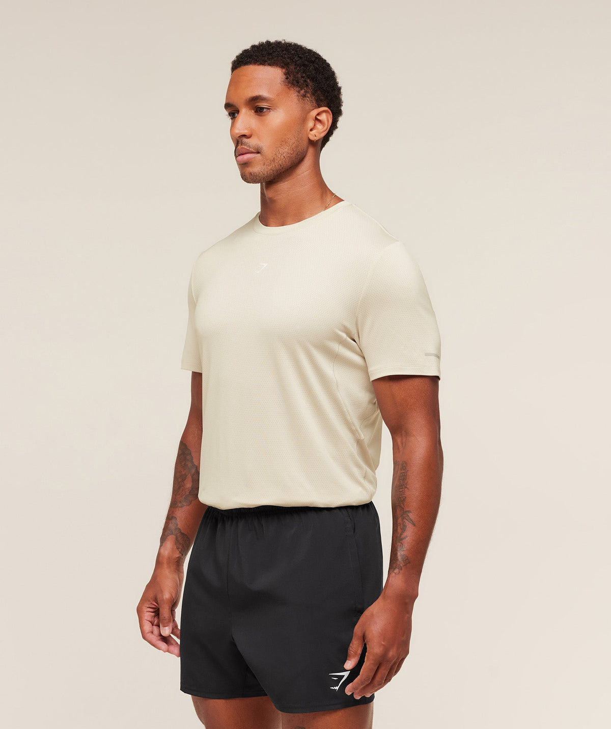 Gymshark Running Tee - Pebble Grey