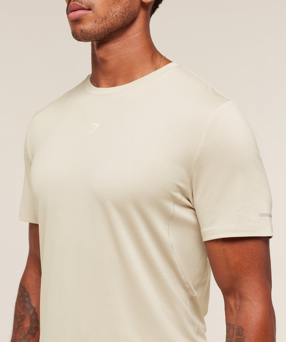 Gymshark Running Tee - Pebble Grey