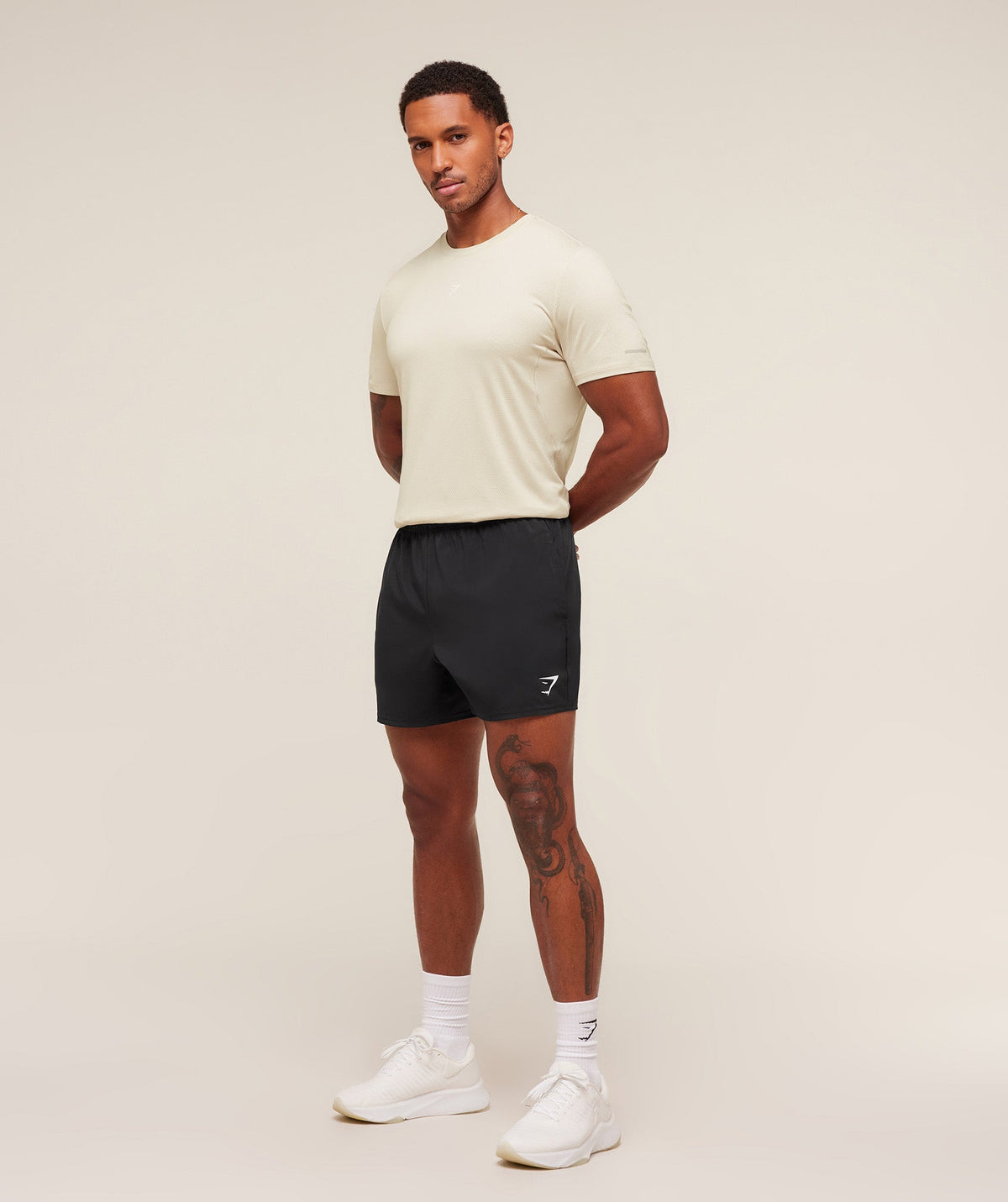 Gymshark Running Tee - Pebble Grey