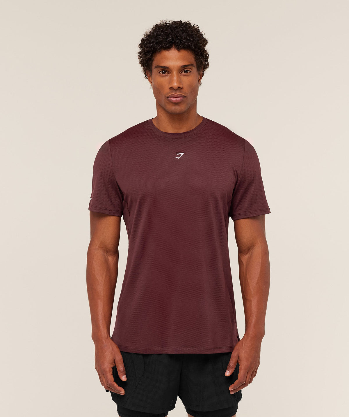 Gymshark Running Tee - Rich Maroon