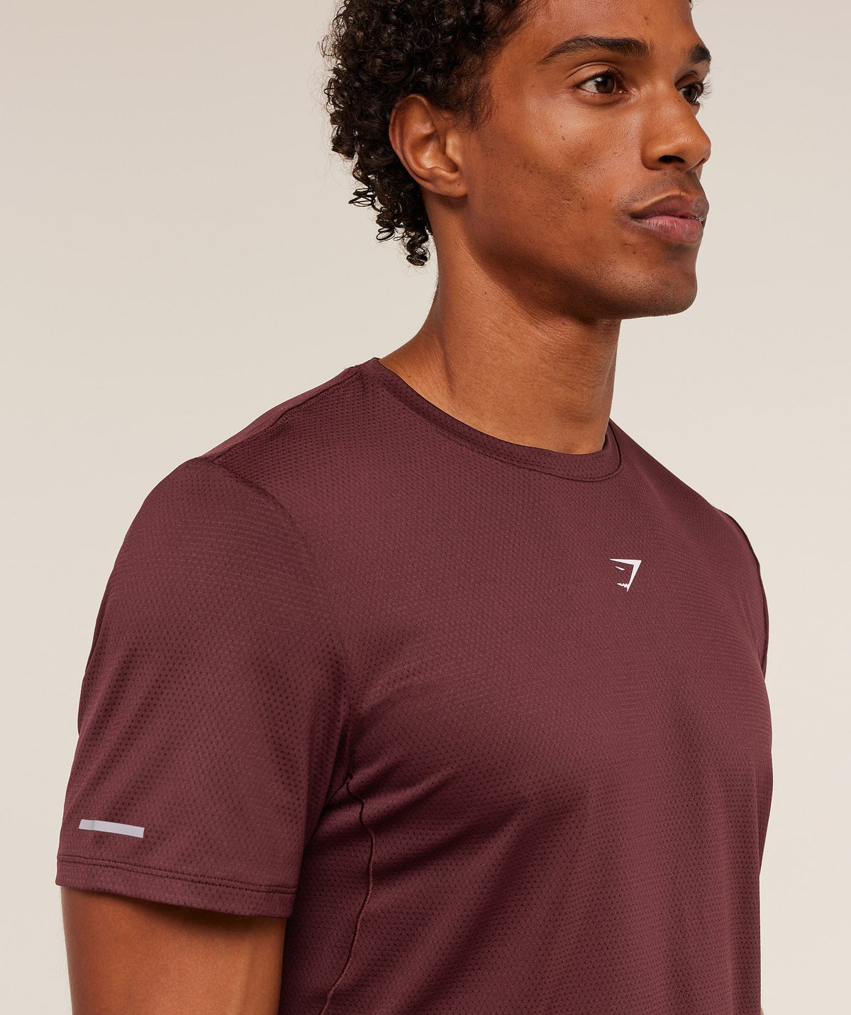 Gymshark Running Tee - Rich Maroon