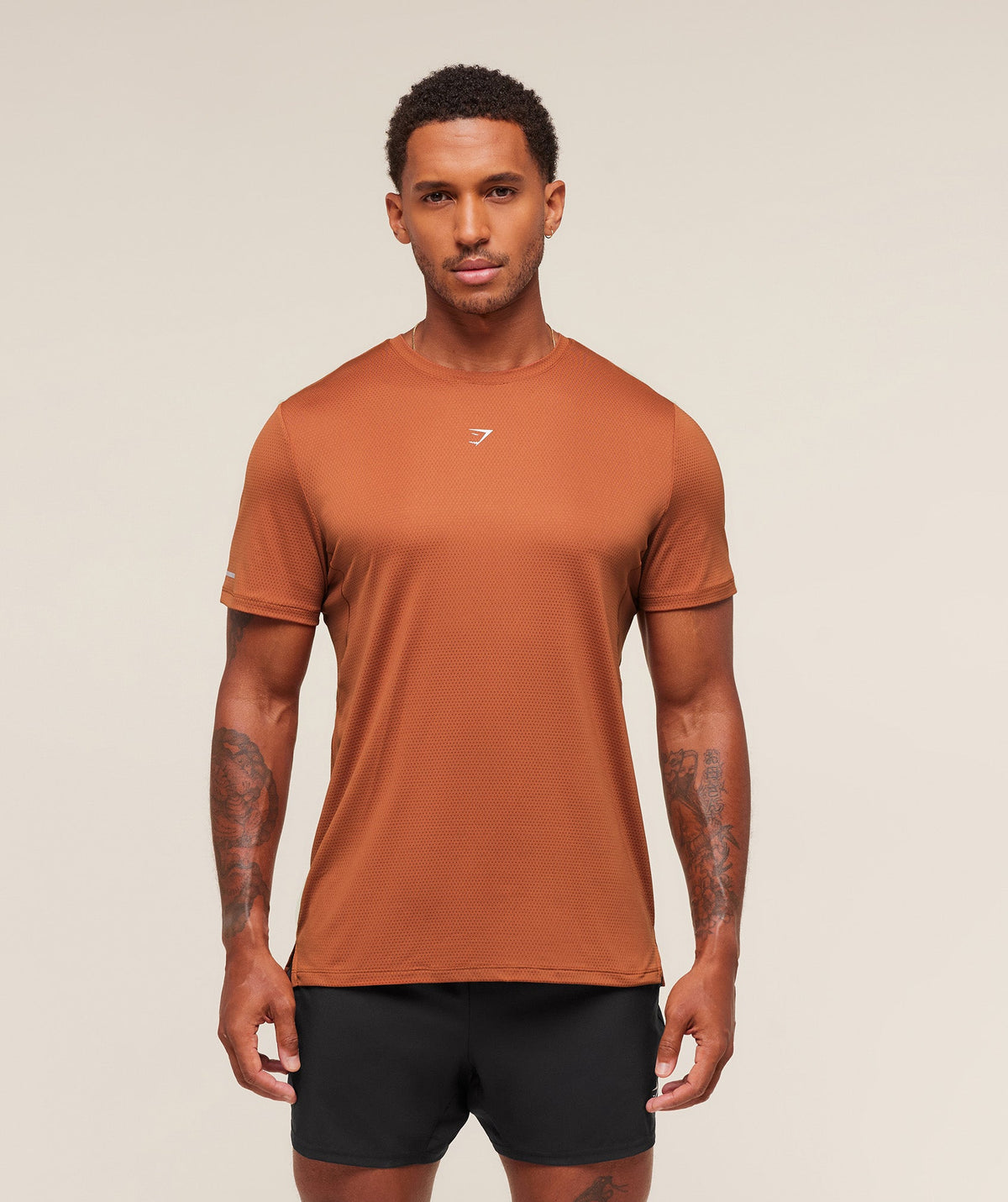 Gymshark Running Tee - Spiced Brown