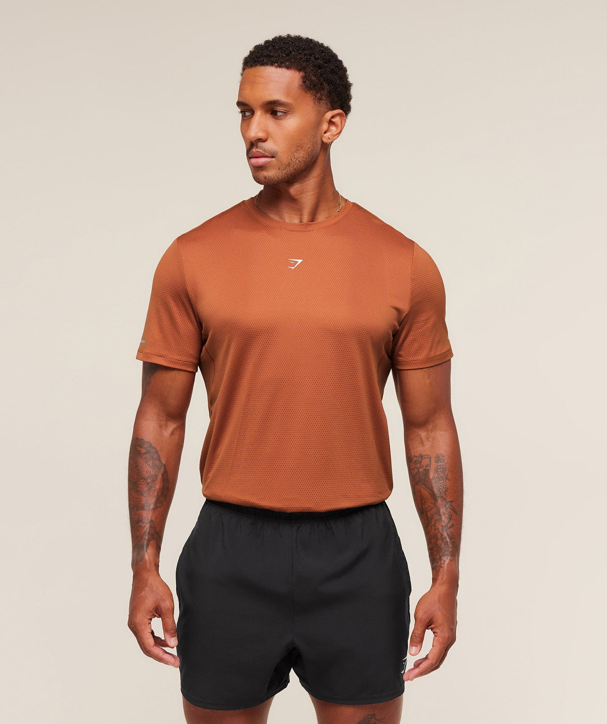 Gymshark Running Tee - Spiced Brown